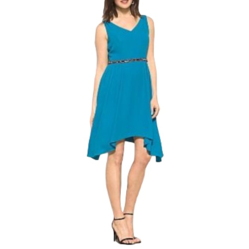 Lovely by Adrianna Papell Teal Dress Size 16